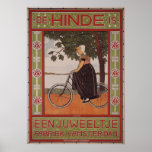 Affiche vintage de bicyclette d'art d'AMSTERDAM FA