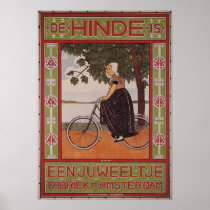 Affiche vintage de bicyclette d'art d'AMSTERDAM FA