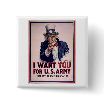 Affiche vintage de recrutement d'armée d'Oncle Sam