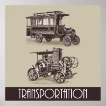 Affiche vintage de transport