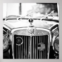 Affiche vintage de voiture