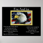 Affiches 4 juillet chauves 11 d'Eagle du feu et de