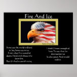 Affiches 4 juillet chauves 13 d'Eagle du feu et de
