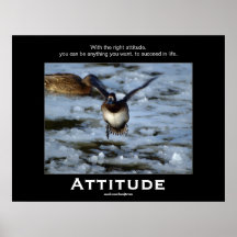 Affiches de motivation d'attitude de canard de Buf