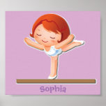Affiches personnalisées de gymnastique