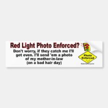Afgedwongen foto bumpersticker