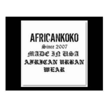 Africankoko Aangepast Merk Wens Kaart