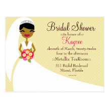 AFRO-AMÉRICAIN de JEUNE MARIÉE de 311-UPDO KAYCEE Cartes Postales