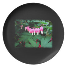 Aftappende Harten. Roze Bloemen Party Bord