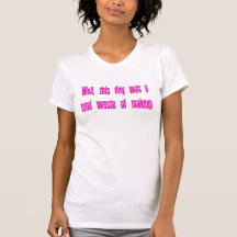 Afval van de T-shirt van de Make-up