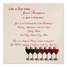 Âgé à l'invitation d'anniversaire de perfection