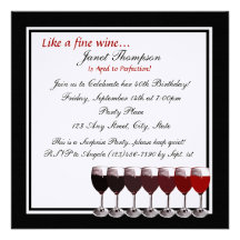Âgé au quarantième invitation d'anniversaire de pe