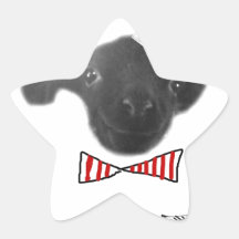 Agneau de sourire autocollants