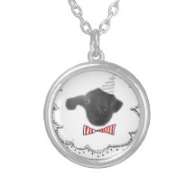 Agneau de sourire pendentif