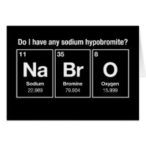 Ai-je un hypobromite de sodium ? NaBrO ! cartes