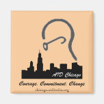 AIDE Chicago Magnets Pour Réfrigérateur