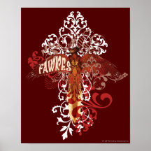 Ailes de diffusion de Fawkes Affiche