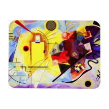 Aimant bleu rouge jaune de Kandinsky Magnets Souples
