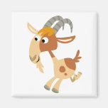 Aimant courant de chèvre de bande dessinée mignonn magnets