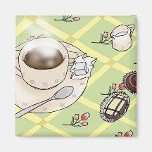 aimant de café et de chocolat