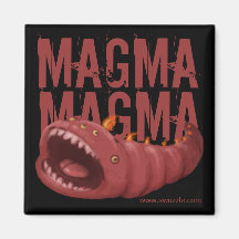 Aimant de carré de ver de magma