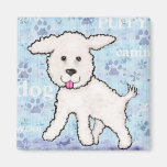 Aimant de chiot de Bichon Frise