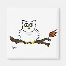 Aimant de hibou de Milou