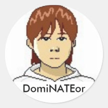Aimant de logo de DomiNATEor Adhésifs Ronds