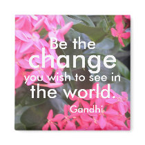 Aimant de motivation de citation de Gandhi