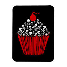 Aimant de petit gâteau de crâne magnet souple