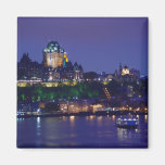 Aimant de Québec de nuit de château de Frontenac d