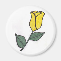 Aimant de rose jaune