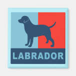 Aimant de style américain de Labrador