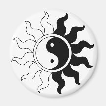 Aimant du soleil de yang de Yin