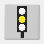 Aimant jaune de feu de signalisation