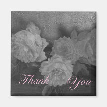 AIMANT ROSE DE MERCI DE MARIAGE