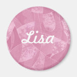 Aimant rose fait sur commande en verre de tache