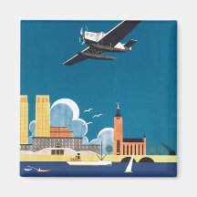 Aimant vintage d'hydravion