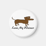 Aimez mes cadeaux et habillement de chien de Weine Aimants Pour Réfrigérateur