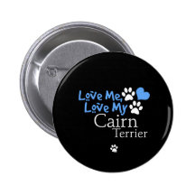 Aimez-moi, aimez mon cairn Terrier Pin's