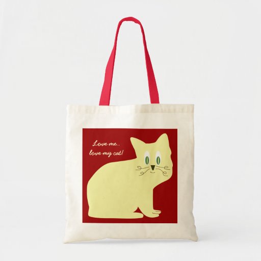 Aimez-moi. Aimez mon sac fourre-tout à chat