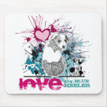 Aimez mon Heeler bleu Tapis De Souris