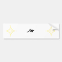 Air (jaune) adhésifs pour voiture