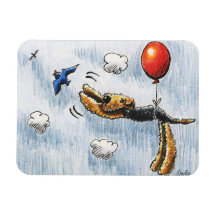 Aire-Ballon Airedale Terrier Magnet En Vinyle