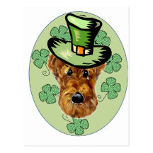 AIREDALE TERRIER CARTE POSTALE