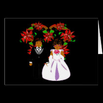Ajouter de mariage de Noël à la guirlande de coeur cartes