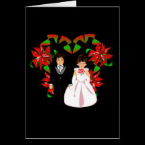 Ajouter I de mariage de Noël à la guirlande de coe cartes