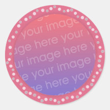 Ajoutez vos autocollants de photo, cadre rose de c