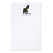 Akita stationnaire papier à lettre personnalisé