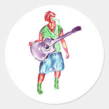 akoestische vrouwelijke de zangermusicus van de gi sticker